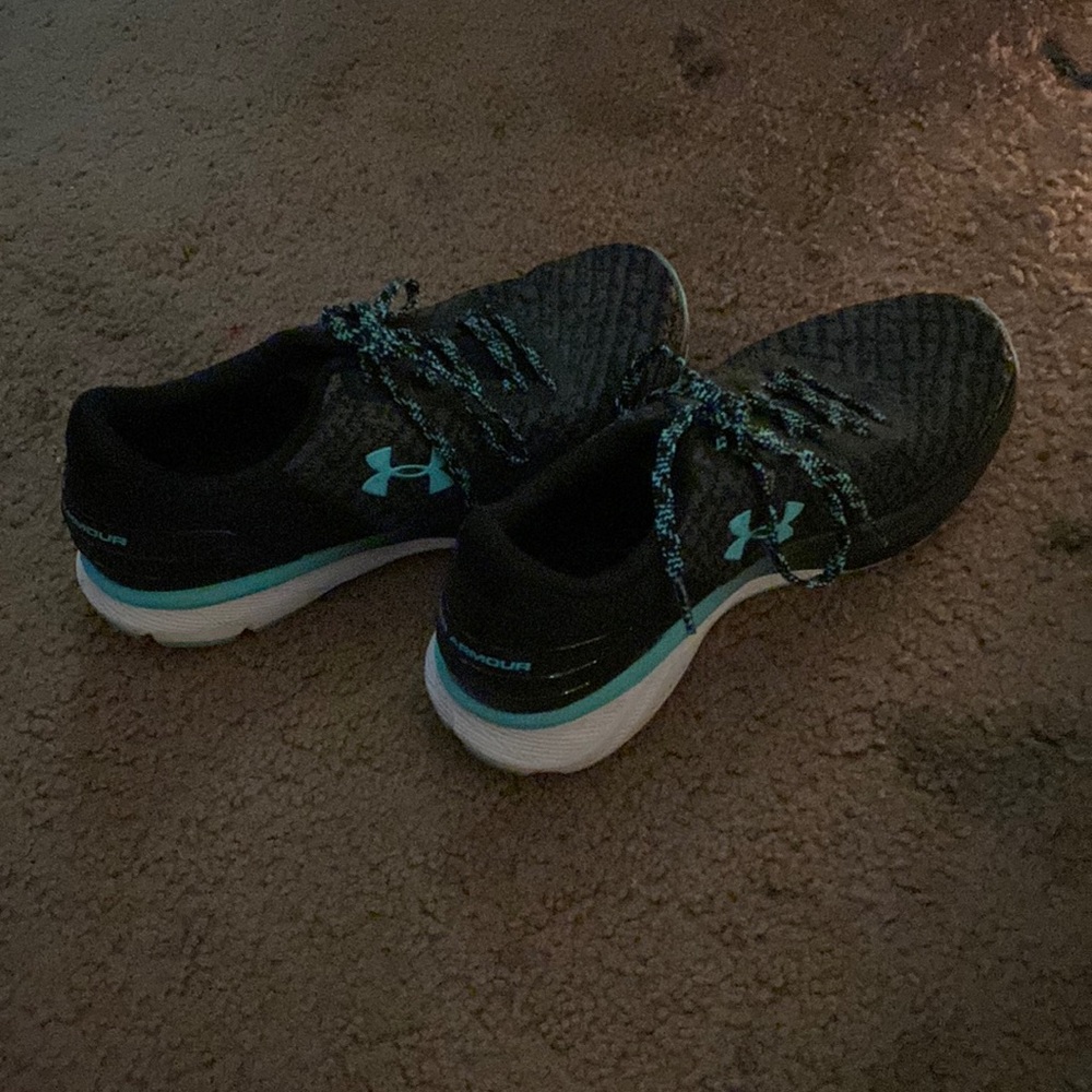 Under amour, size 8.5, colors black and blue